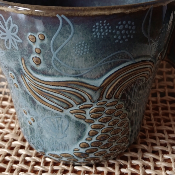 Starbucks Siren Mermaid Tail 2014 Anniversary Collection Coffee Mug Cup 12 Oz. - Picture 2 of 11